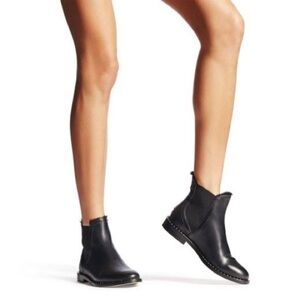 Jimmy Choo Merril Flat Shearling Leather Boot Size 38 US 8 Women’s Ankle Boots